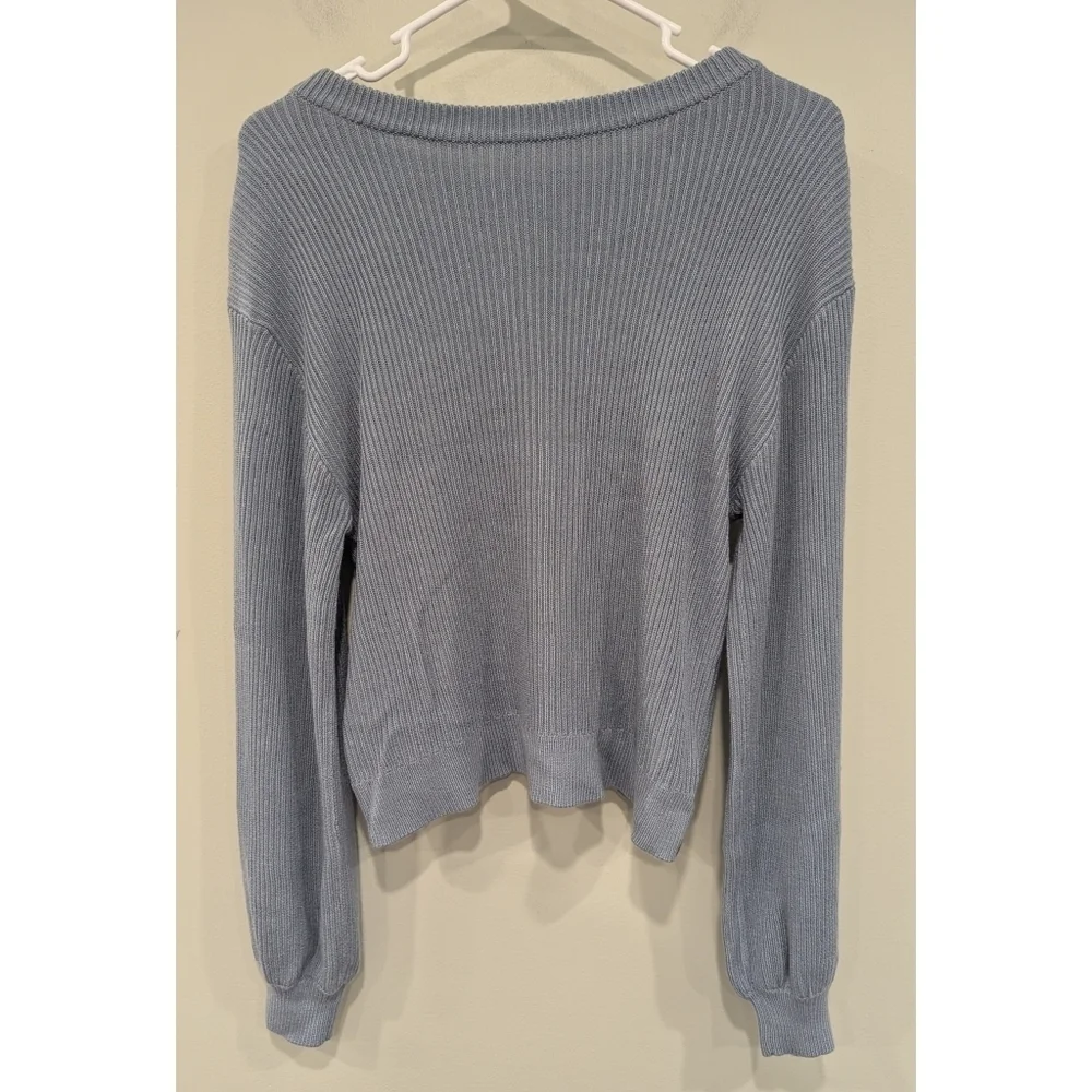 Lululemon Reversible Crossover Sweater In Chambray Size 4
